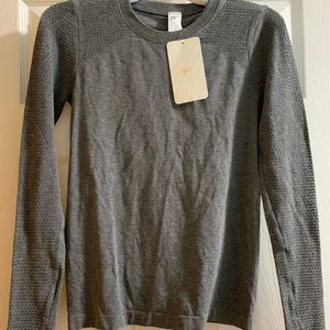 NWT Fabletics grey long sleeve